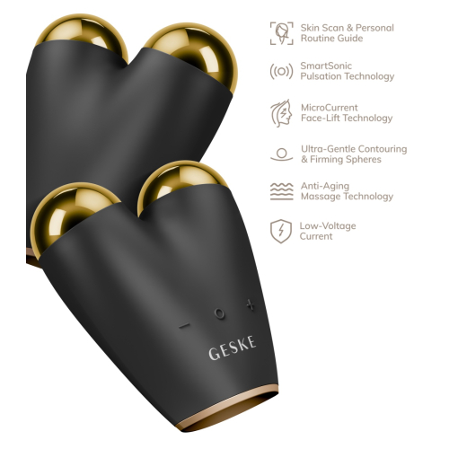 GESKE - Massaggiatore Microcurrent Face-Lifter 6 In 1 - Black Gold