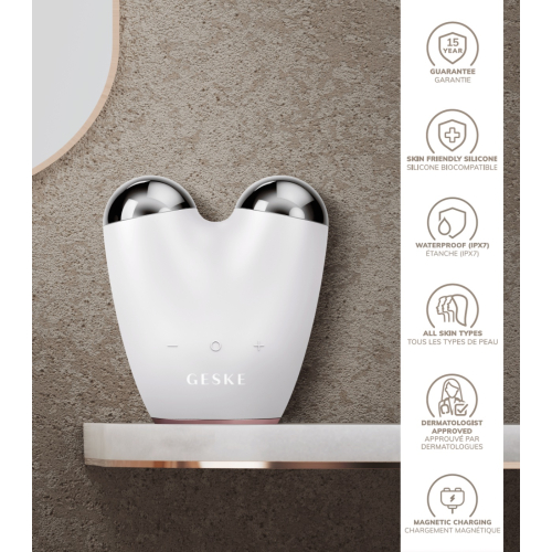 GESKE - Massaggiatore Microcurrent Face-Lifter 6 In 1 - Bianco