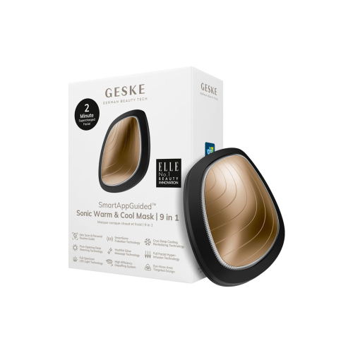 GESKE - Maschera facciale Sonic Warm & Cool 9 in 1 - Nero Oro