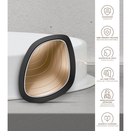 GESKE - Maschera facciale Sonic Warm & Cool 9 in 1 - Nero Oro