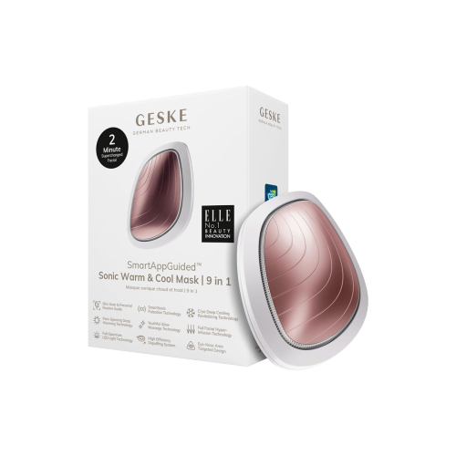GESKE - Maschera viso Sonic Warm & Cool 9 in 1 - Bianco oro rosa