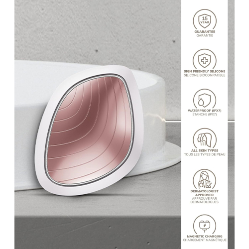 GESKE - Maschera viso Sonic Warm & Cool 9 in 1 - Bianco oro rosa