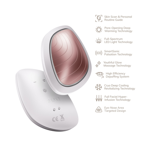 GESKE - Maschera viso Sonic Warm & Cool 9 in 1 - Bianco oro rosa