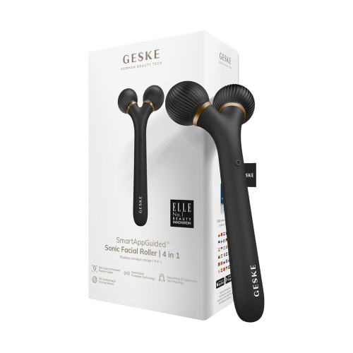 GESKE - Rullo facciale sonico 4 in 1 - Oro nero