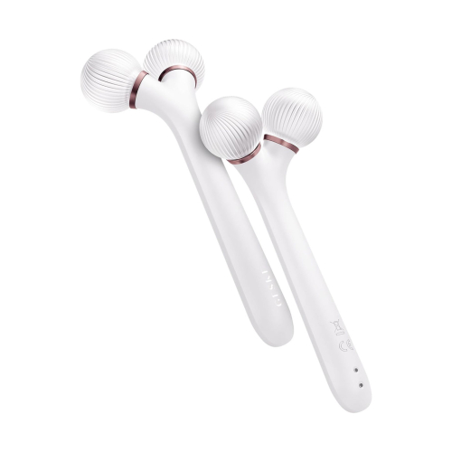 GESKE - Rullo facciale sonico 4 in 1 - Bianco oro rosa