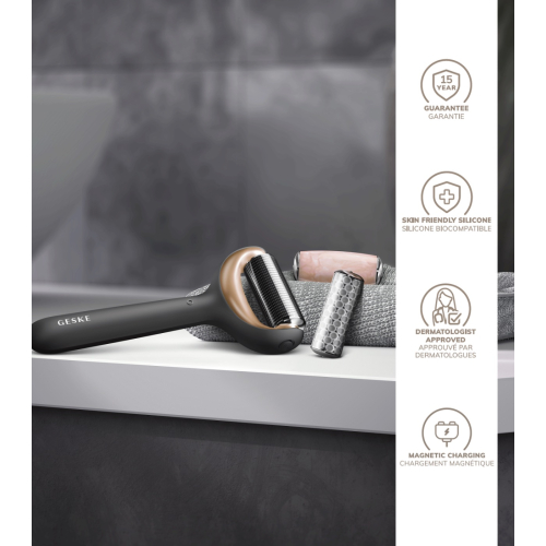 GESKE - Rullo viso e corpo con microaghi 9 in 1 - Oro nero