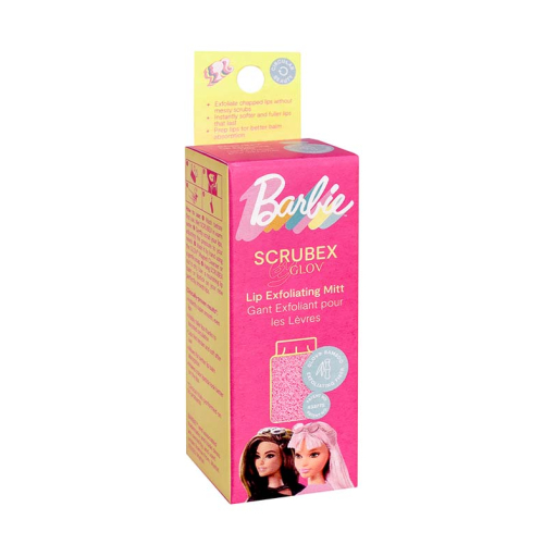 GLOV - *Barbie* - Guanto esfoliante per labbra Scrubex Pink