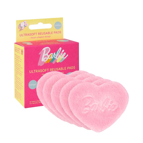 GLOV - *Barbie* - Set di dischetti struccanti riutilizzabili Heart shaped