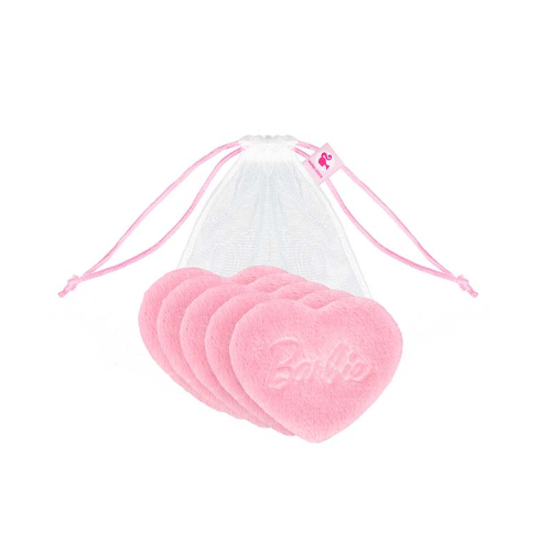 GLOV - *Barbie* - Set di dischetti struccanti riutilizzabili Heart shaped