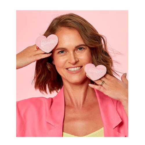 GLOV - *Barbie* - Set di dischetti struccanti riutilizzabili Heart shaped