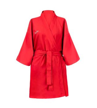 GLOV - Accappatoio in spugna ultra assorbente Kimono Style - rosso