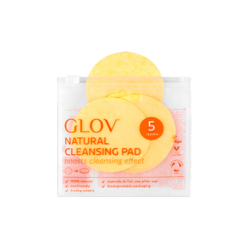 GLOV - Dischetti riutilizzabili in cellulosa Natural Cleansing Pad - 5-Pack
