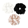 GLOV - Confezione da 3 elastici Satin Scrunchies taglia L