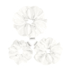 GLOV - Confezione da 3 elastici Satin Scrunchies taglie S/M/L - Bianco