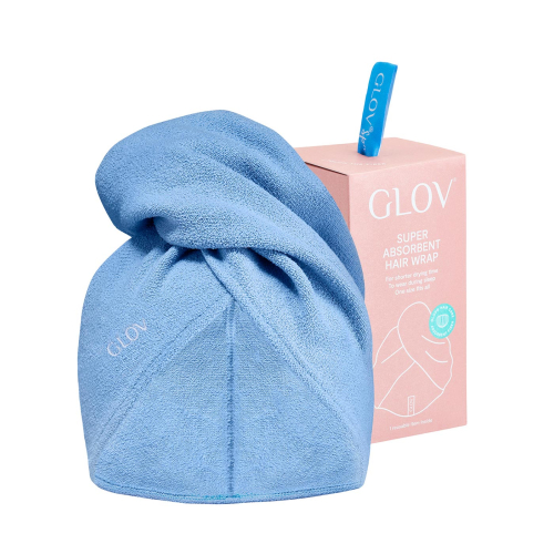 GLOV - Asciugamano in microfibra Hair Wrap - Blue