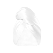 GLOV - Asciugamano turbante in raso double face - Bianco