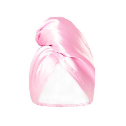 GLOV - Asciugamano turbante in raso double face - Rosa