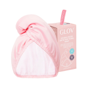 GLOV - Asciugamano turbante in raso e tessuto - Rosa