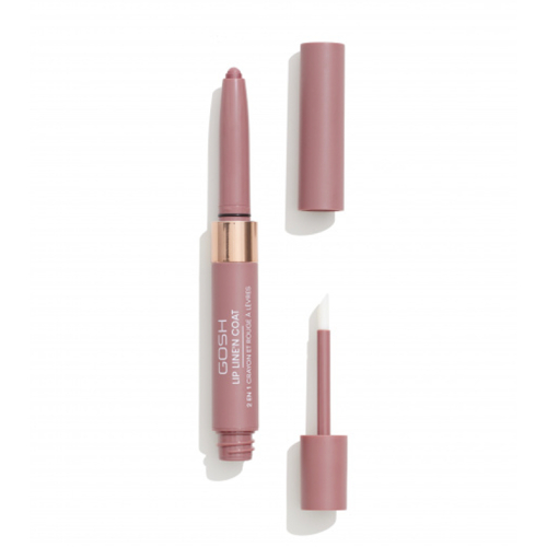 Gosh - Rossetto 2 in 1 Lip Line'n Coat - 001: Ruby Chocolate