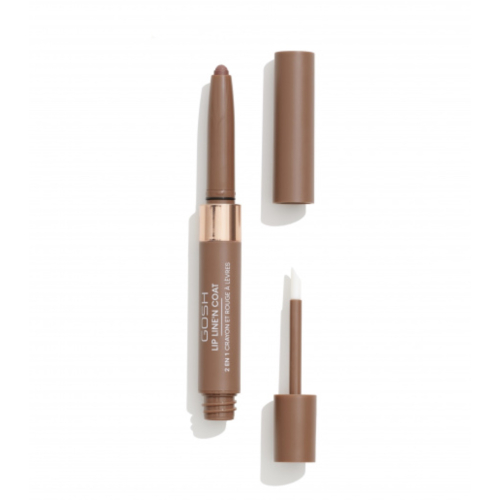 Gosh - Rossetto 2 in 1 Lip Line'n Coat - 004: Caramel Toffee