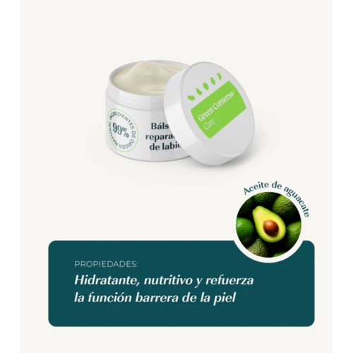 Green Cornerss - Balsamo labbra riparatore con avocado