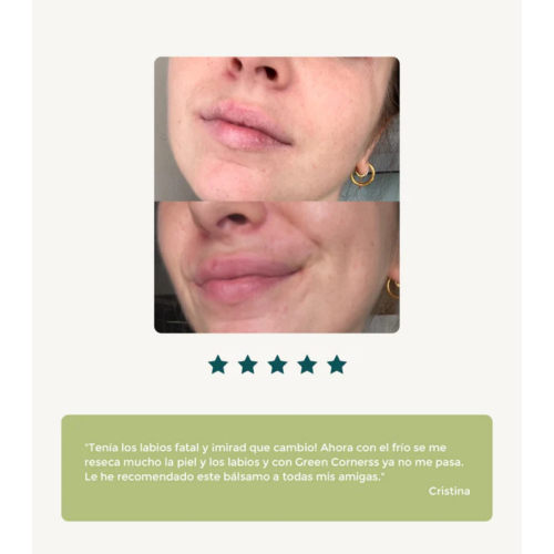 Green Cornerss - Balsamo labbra riparatore con avocado