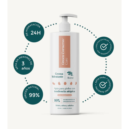 Green Cornerss - Crema corpo idratante all'avena - Pelle atopica
