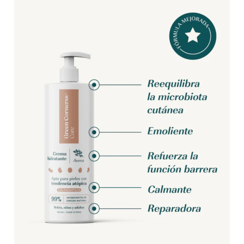 Green Cornerss - Crema corpo idratante all'avena - Pelle atopica