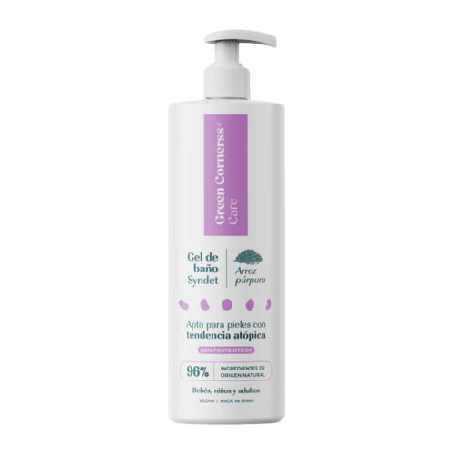 Green Cornerss - Gel da bagno al riso viola - Pelle atopica