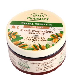 Green Pharmacy - Crema idratante antirughe per pelli secche - Argan