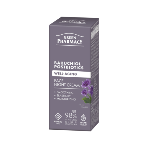 Green Pharmacy - Crema viso anti-età da notte - Backuchiol + Postbiotics