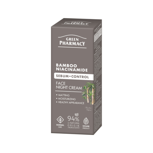 Green Pharmacy - Crema viso notte sebocontrol - Bamboo + Niacinamide