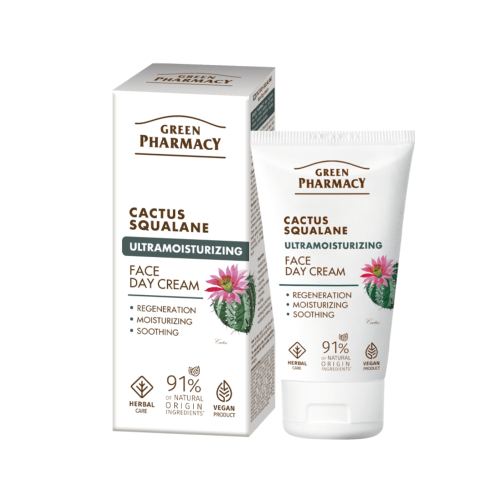 Green Pharmacy - Crema giorno ultra idratante - Cactus + Squalane