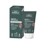 Green Pharmacy - Crema viso notte ultra idratante - Cactus + Squalane