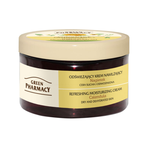Green Pharmacy - Crema rinfrescante e idratante per pelli secche - Calendula