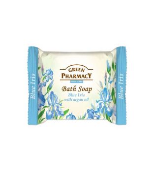 Green Pharmacy - Sapone da bagno in barrette - Iris blu con olio di argan