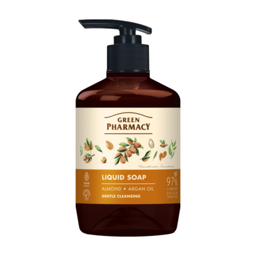 Green Pharmacy - Sapone Liquido per le Mani - Mandorle e Olio di Argan