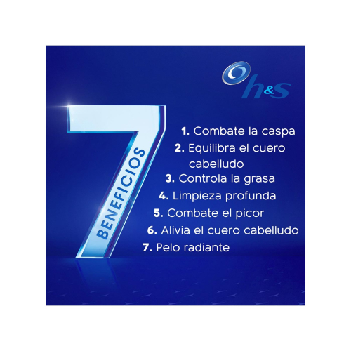 H&S - Shampoo antiforfora 7 in 1 Benefici 500ml - Prevenzione delle cadute