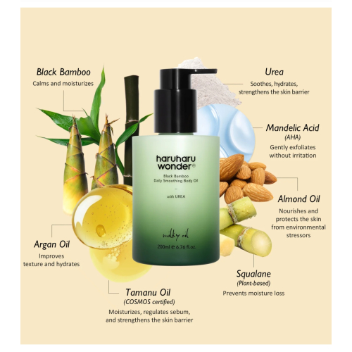 Haruharu Wonder - Olio per il corpo Black Bamboo