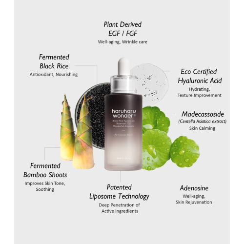 Haruharu Wonder - Fiala per il viso Black Rice Hyaluronic Botanical 2GF