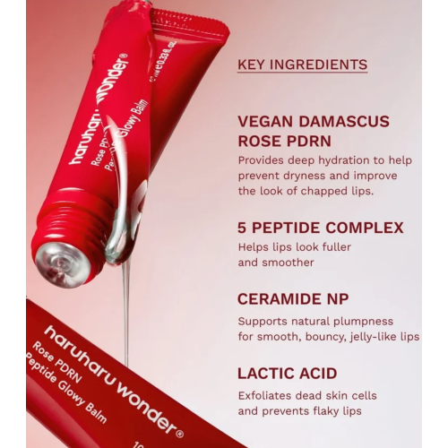 Haruharu Wonder - Balsamo labiale Rose PDRN Peptide Glowy - Clear Glossy