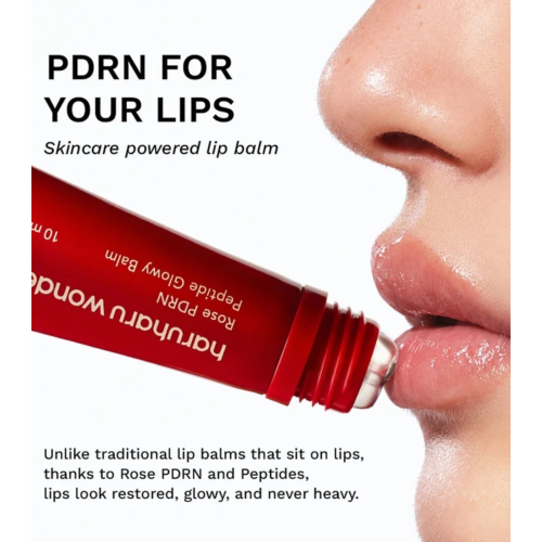 Haruharu Wonder - Balsamo labiale Rose PDRN Peptide Glowy - Clear Glossy