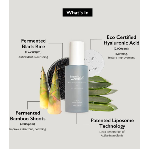 Haruharu Wonder - Spray viso Black Rice Hyaluronic Essence