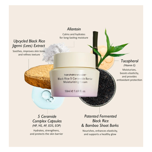 Haruharu Wonder - Crema viso idratante Black Rice 5 Ceramide Barrier
