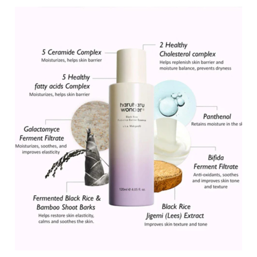 Haruharu Wonder - Essenza rassodante per il viso Black Rice Probiotics Barrier
