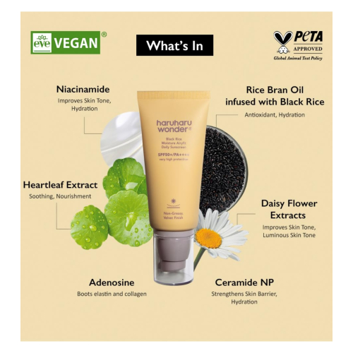 Haruharu Wonder - Crema solare Black Rice SPF50+/PA++++