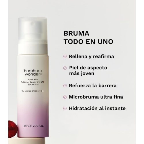 Haruharu Wonder - Siero in spray Black Rice Probiotics Barrier 2% NAD+