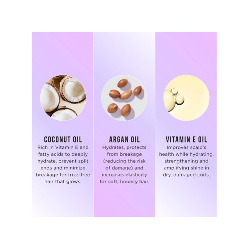 Hask - Balsamo rivitalizzante Deep Curl Curl Care - Olio di cocco, olio di argan e vitamina E