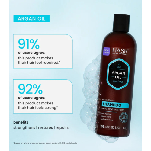 Hask - Shampoo Riparatore - Argan Oil 355ml