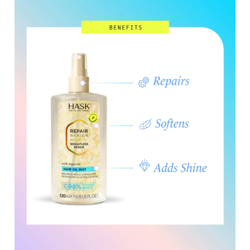 Hask - *Repair Series* - Spray per capelli leggero all'olio Weightless Repair